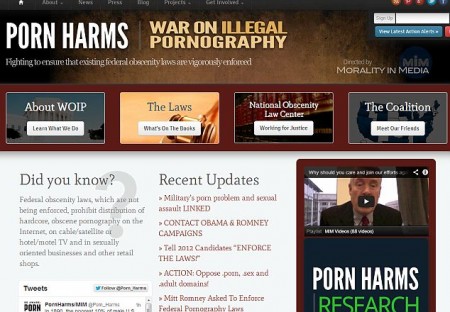 Porn harms: The website run by Morality in Media says military's porn problem is linked to sexual assault.
