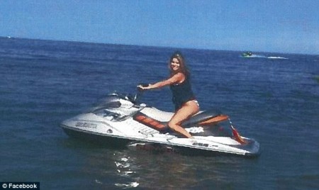  A spokesperson for AshleyMadison.com provided recent pictures of her 'enjoying herself on a jet ski - an unlikely activity for someone who has allegedly suffered serious injury'.
