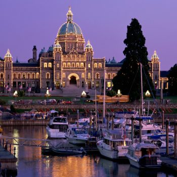 The Legislative Building in Victoria , British Columbia