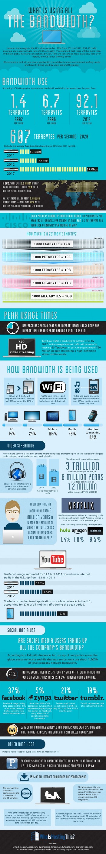 Infographic: Porn is using 35% of internet bandwidth