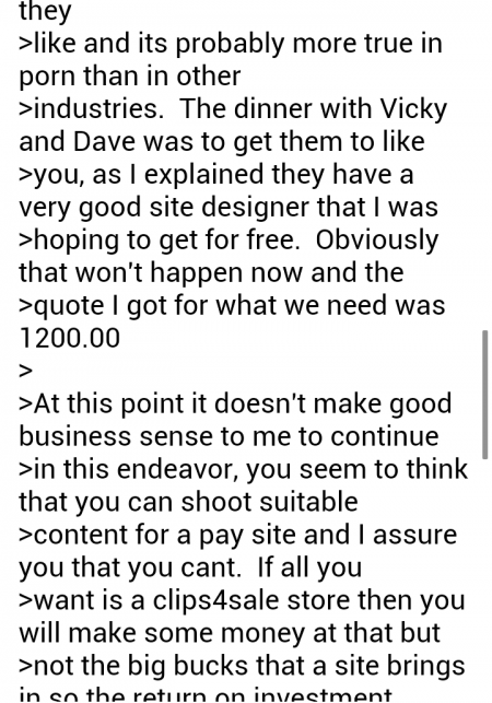 Mike South email 2