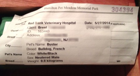 vet receipt - redacted