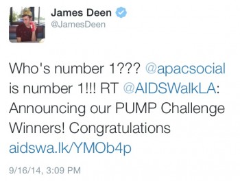 APAC Wins AIDS Walk Los Angeles 'PUMP' Fundraising Challenge