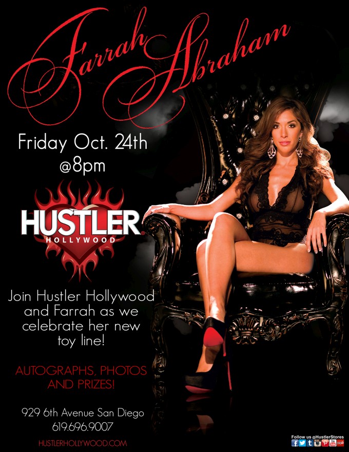 We are extremely excited to have Farrah at the HUSTLER HOLLYWOOD stores thi...