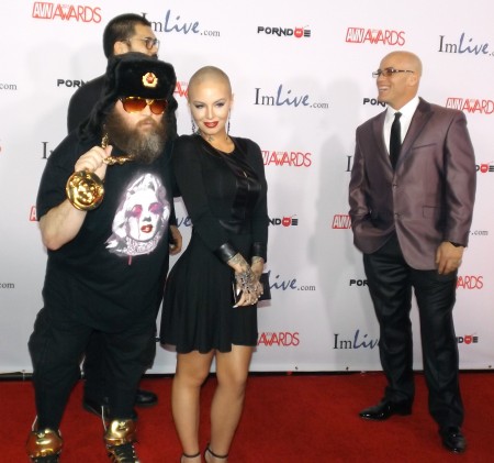 Ivan, Christy Mack, and Derrick Pierce at the 2015 AVN Awards, Photo by Max Murder for TRPWL.com