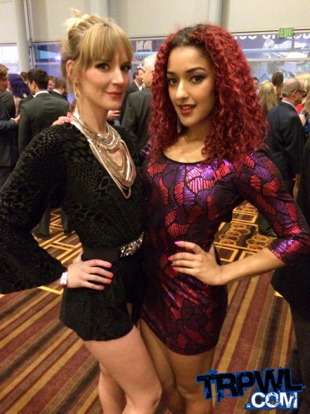 Mona Wales and Daisy Ducati at the 2015 XBiz Awards in Los Angeles. Photo by Michael Whiteacre for TRPWL.com