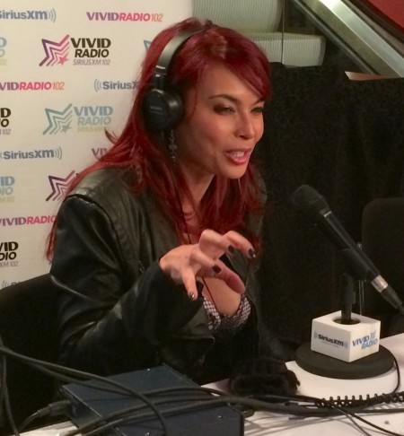 Tera Patrick hosting on Vivid Radio at the AVN Adult Entertainment Expo, January 21, 2015. Photo by TRPWL.com