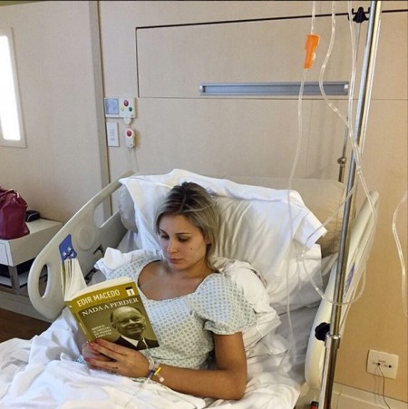 Andressa is back in hospital again after already fighting off a previous problem caused by cosmetic surgery. Urach, speaking from her hospital bed in Sao Paulo, said: "I am suffering a lot, but God is with me."