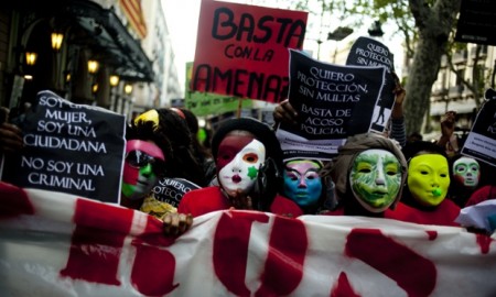 ‘I am a woman. I am a citizen. I am not a criminal.’ Demonstration in Barcelona against 2012 laws banning prostitution in the city. Photograph: Pau Barrena/Demotix/Corbis