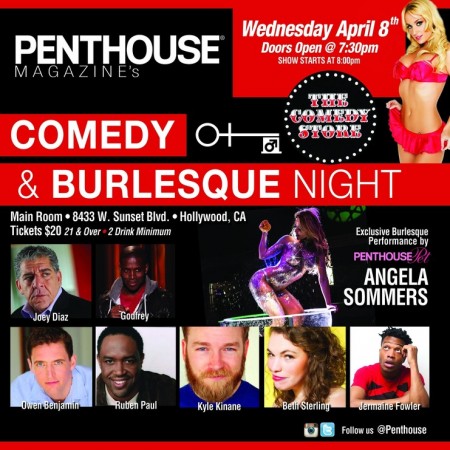 Penthouse Presents its 2nd Penthouse Burlesque & Comedy Night at the Comedy Store Wed, April 8th