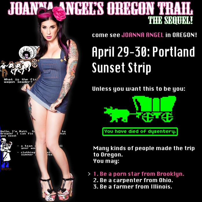 Joanna Angel Returns to the Oregon Trail for a Sizzling Spring Sequel. 