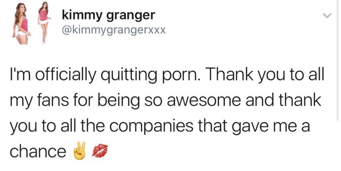 Kimmy Granger Retires From Porn Kimmy Granger Retires From Porn