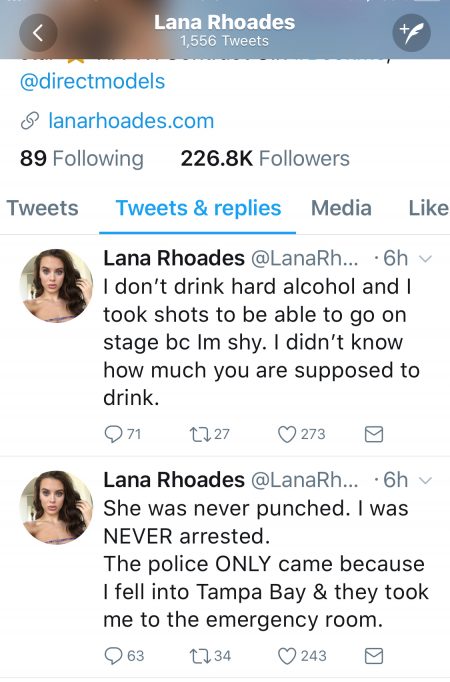 Lana Rhoades Arrest