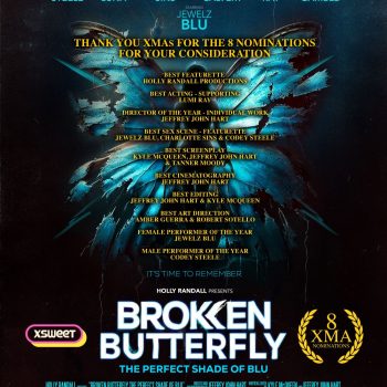 Holly Randall Productions’ Broken Butterfly: The Perfect Shade of Blu Grabs Eight XMA Award Nominations