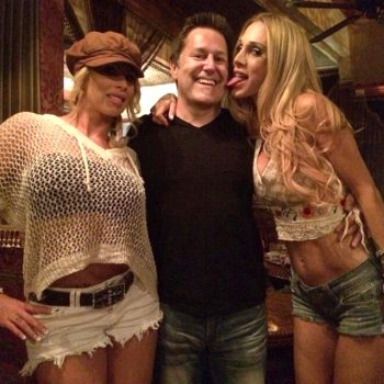 Tips for female talent: Brooke Haven and Sarah Jessie flank Glenn King
