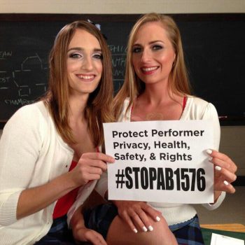 Adult Models, Directors and Crew Do NOT Want AHF's Mandatory Condom Bill - #stopAB1576