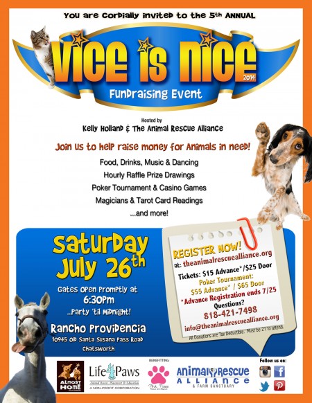 Invitation to the 5th Annual  Vice Is Nice benefit