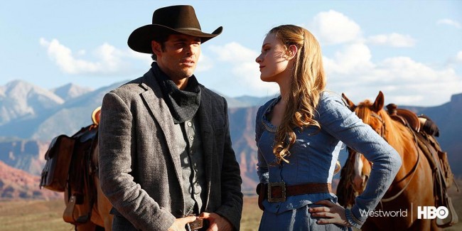Westworld stars James Marsden and Evan Rachel Wood