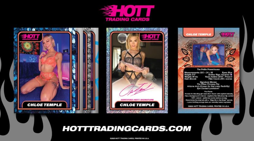 Chloe Temple Takes Center Stage in the HOTT Trading Cards Series