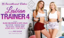 Blake Blossom and Kate Dalia star in “Lesbian Trainer 4